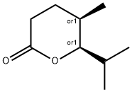 2H-Pyran-2-one,tetrahydro-5-methyl-6-(1-methylethyl)-,(5R,6R)-rel-(9CI) Struktur