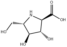 (3S,4S,5S)-3,4-Dihydroxy-5-(hydroxymethyl)-L-proline Structure