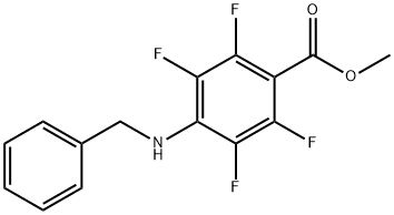 Benzoic acid, 2,3,5,6-tetrafluoro-4-[(phenylmethyl)amino]-, methyl ester Struktur