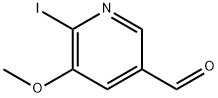 3-Pyridinecarboxaldehyde, 6-iodo-5-methoxy- Struktur