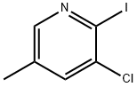 3-Chloro-2-iodo-5-methylpyridine Struktur