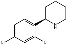 Piperidine, 2-(2,4-dichlorophenyl)-, (2R)- Struktur