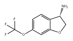 3-Benzofuranamine, 2,3-dihydro-6-(trifluoromethoxy)-, (3S)- Struktur