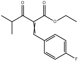 Pentanoic acid, 2-[(4-fluorophenyl)methylene]-4-methyl-3-oxo-, ethyl ester