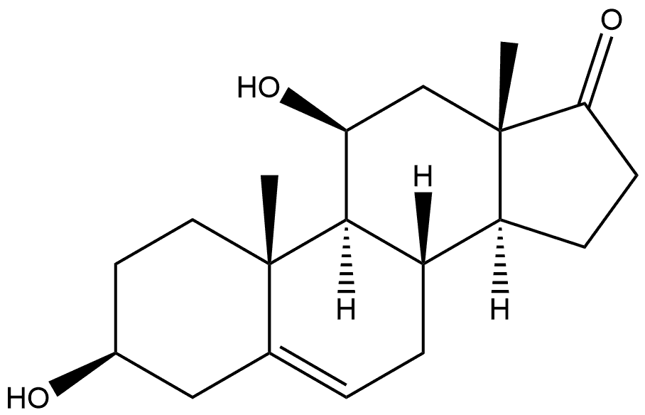 Androst-5-en-17-one, 3,11-dihydroxy-, (3β,11β)- Struktur