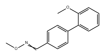 [1,1'-Biphenyl]-4-carboxaldehyde, 2'-methoxy-, O-methyloxime Struktur