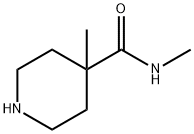 4-Piperidinecarboxamide, N,4-dimethyl- Struktur