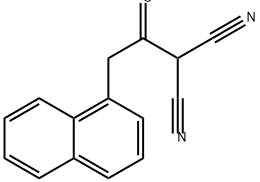 Propanedinitrile, 2-[2-(1-naphthalenyl)acetyl]- Struktur