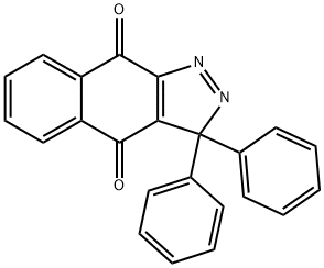 3,3-Diphenyl-3H-benz[f]indazole-4,9-dione Struktur