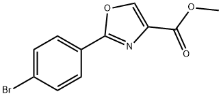 4-Oxazolecarboxylic acid, 2-(4-bromophenyl)-, methyl ester Struktur