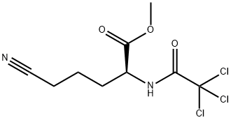 L-Norvaline, 5-cyano-N-(2,2,2-trichloroacetyl)-, methyl ester