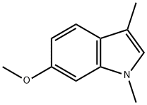 1H-Indole, 6-methoxy-1,3-dimethyl- Struktur