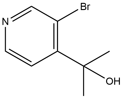 2-(3-BROMOPYRIDIN-4-YL)PROPAN-2-OL Struktur