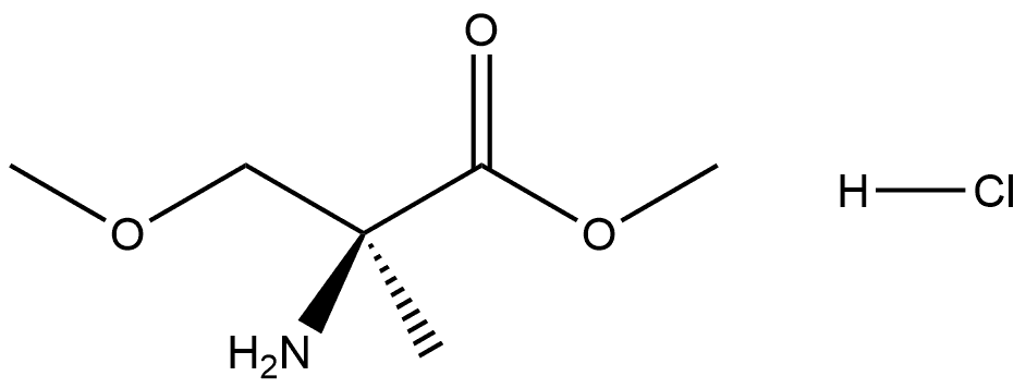 methyl (S)-2-amino-3-methoxy-2-methylpropanoate hydrochloride Struktur