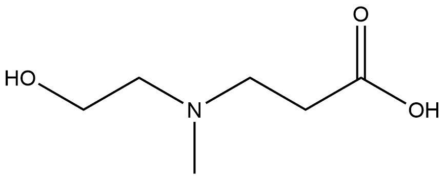 3-[(2-hydroxyethyl)(methyl)amino]propanoic acid Struktur