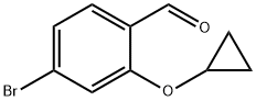 4-bromo-2-cyclopropoxybenzaldehyde Struktur