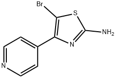 2-Thiazolamine, 5-bromo-4-(4-pyridinyl)- Struktur