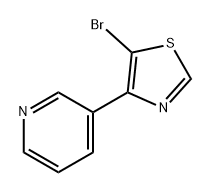 Pyridine, 3-(5-bromo-4-thiazolyl)- Struktur