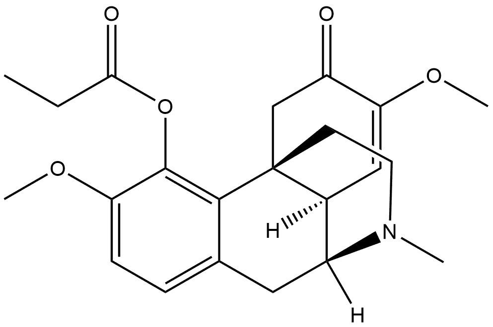 Morphinan-6-one, 7,8-didehydro-3,7-dimethoxy-17-methyl-4-(1-oxopropoxy)-, (9α,13α,14α)-