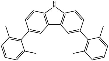 9H-?Carbazole, 3,?6-?bis(2,?6-?dimethylphenyl)?- Struktur