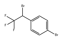 Benzene, 1-bromo-4-(1-bromo-2,2,2-trifluoroethyl)- Struktur