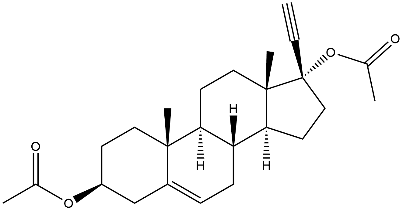 Pregn-5-en-20-yne-3,17-diol, diacetate, (3β,17α)- (9CI)