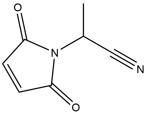 1H-Pyrrole-1-acetonitrile, 2,5-dihydro-α-methyl-2,5-dioxo Struktur