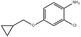 2-Chloro-4-(cyclopropylmethoxy)benzenamine Struktur