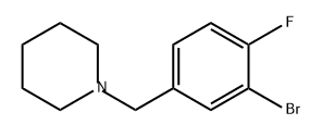 Piperidine, 1-[(3-bromo-4-fluorophenyl)methyl]- Struktur