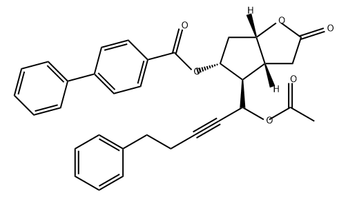 [1,1'-Biphenyl]-4-carboxylic acid, (3aR,4R,5R,6aS)-4-[1-(acetyloxy)-5-phenyl-2-pentyn-1-yl]hexahydro-2-oxo-2H-cyclopenta[b]furan-5-yl ester