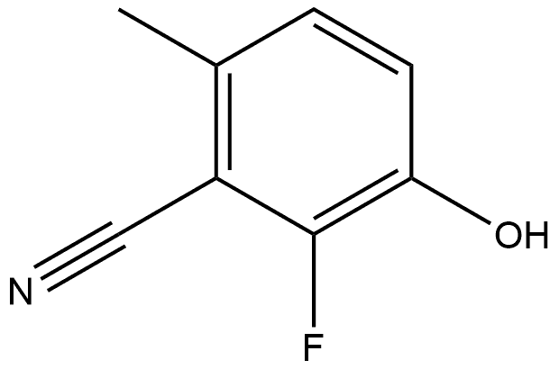 2-Fluoro-3-hydroxy-6-methylbenzonitrile Struktur