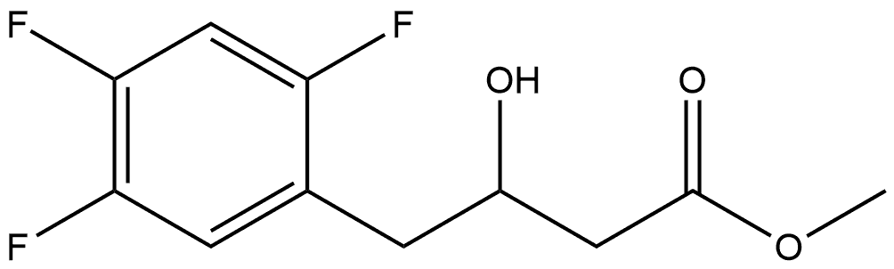 Benzenebutanoic acid, 2,4,5-trifluoro-β-hydroxy-, methyl ester