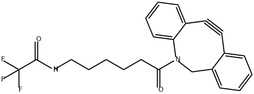 Acetamide, N-[6-(11,12-didehydrodibenz[b,f]azocin-5(6H)-yl)-6-oxohexyl]-2,2,2-trifluoro- Struktur