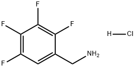 Benzenemethanamine, 2,3,4,5-tetrafluoro-, hydrochloride (1:1) Struktur