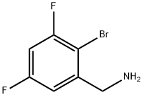 (2-bromo-3,5-difluorophenyl)methanamine Struktur