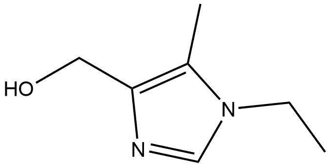 (1-ethyl-5-methyl-1H-imidazol-4-yl)methanol Struktur