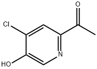 Ethanone, 1-(4-chloro-5-hydroxy-2-pyridinyl)- Struktur