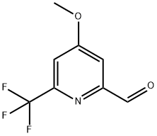 2-Pyridinecarboxaldehyde, 4-methoxy-6-(trifluoromethyl)- Struktur