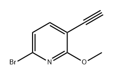 Pyridine, 6-bromo-3-ethynyl-2-methoxy- Struktur