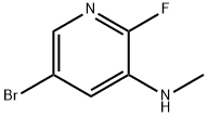 (5-Bromo-2-fluoro-pyridin-3-yl)-methyl-amine Struktur