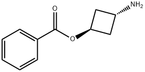 Cyclobutanol, 3-amino-, 1-benzoate, trans- Struktur