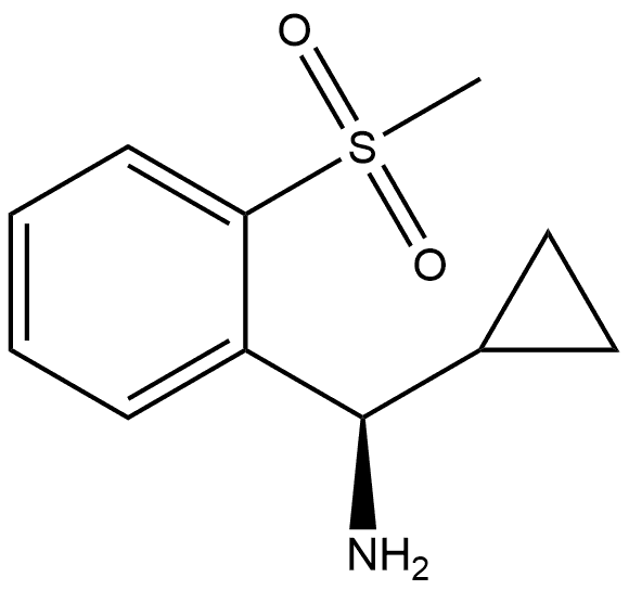 (R)-cyclopropyl(2-(methylsulfonyl)phenyl)methanamine Struktur