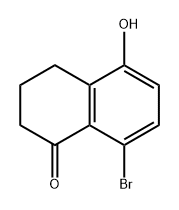 1(2H)-Naphthalenone, 8-bromo-3,4-dihydro-5-hydroxy- Struktur