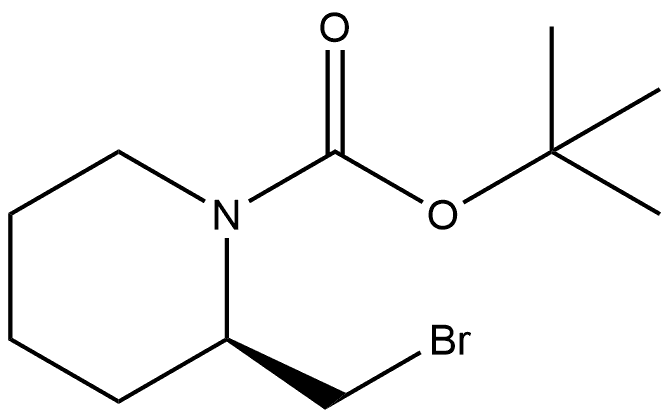 tert-butyl (S)-2-(bromomethyl)piperidine-1-carboxylate Struktur