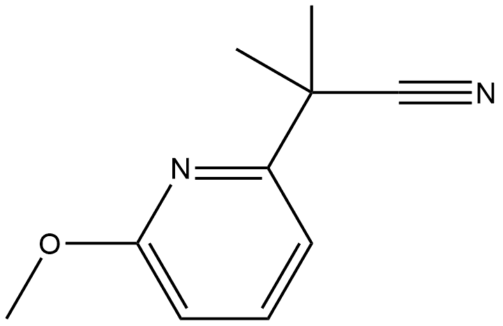 2-Pyridineacetonitrile, 6-methoxy-α,α-dimethyl- Structure