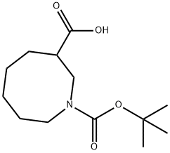 1,3(2H)-Azocinedicarboxylic acid, hexahydro-, 1-(1,1-dimethylethyl) ester Struktur