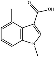 1H-Indole-3-carboxylic acid, 1,4-dimethyl- Struktur