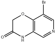 8-bromo-2H,3H,4H-pyrido[4,3-b][1,4]oxazin-3-one Struktur