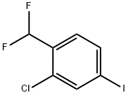 Benzene, 2-chloro-1-(difluoromethyl)-4-iodo- Struktur