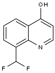 4-Quinolinol, 8-(difluoromethyl)- Struktur